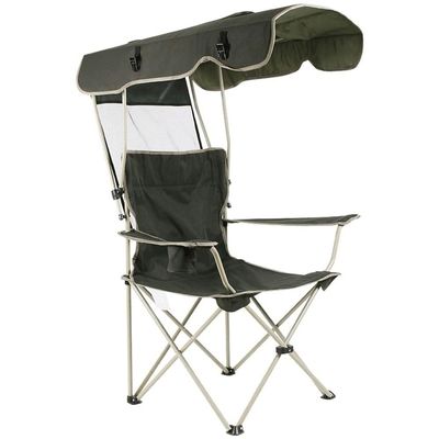 RMENST Folding Camping Chairs for Adults, with Awning Chair Sturdy Steel Frame Portable Outdoor Sport Chairs Camping,Fishing Chair