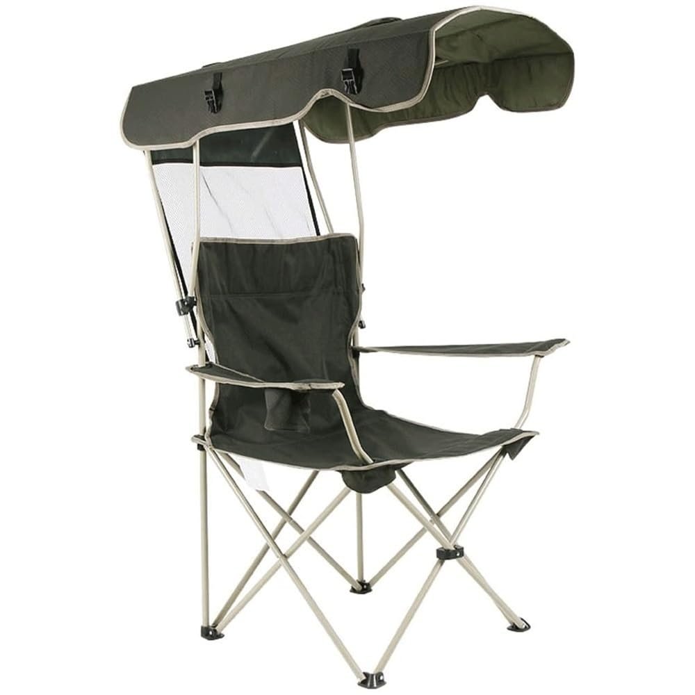 RMENST Folding Camping Chairs for Adults, with Awning Chair Sturdy Steel Frame Portable Outdoor Sport Chairs Camping,Fishing Chair