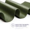 Sunshine Yoga Voyage Yoga Mat, 10 Pack, 72" x 24" Professional Studio and Gym Bulk Yoga Mats, 5mm Thick, Durable, Anti-Tear, Non Slip Fitness and Exercise Mats, Olive Green view 2