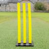 FORTRESS Flexi Cricket Stumps [Multi Pack with Base] | Cricket Training Equipment | Suitable for Bowling & Fielding Drills (1x Freestanding Base, Yellow, 3X Full Size Flexi Stumps) view 3