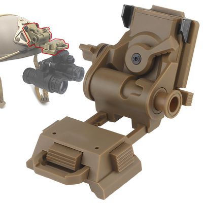 Tactical Helmet L4G24 NVG Mount Night Vision Goggles Arms Bridge Base Adapters Bracket Accessories For PVS15/18 (Tan)