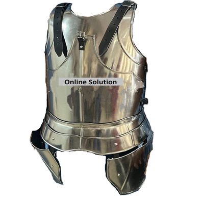 Gothic Half Suit of Armour-Medieval Breastplate Knight Armor - Silver