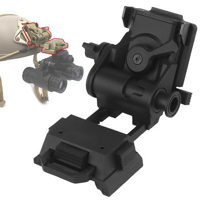 SIANKO Tactical Helmet L4G24 NVG Mount Night Vision Goggles Arms Bridge Base Adapters Bracket Accessories For PVS15/18 (Black)