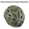 AOUTACC Lightweight Tactical Airsoft Helmet, Integrated Fast Helmet with NVG Mount Base, Upgrade Side Rails,Pre-Slotted Headset Strap and Accessories for Outdoor Sports-Green view 4