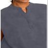 Healing Hands Women's Scrub Top Relaxed Fit Journey Top - 2 Pockets with Knit Details, Dolman Sleeve and Rounded Hem - 2152, S, Pewter view 2