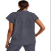 Healing Hands Women's Scrub Top Relaxed Fit Journey Top - 2 Pockets with Knit Details, Dolman Sleeve and Rounded Hem - 2152, S, Pewter view 3