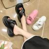 DDRPAD Platform Slippers Women's Outdoor high-Grade Sandals Soft Bottom Increase view 2
