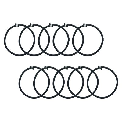 10Pcs Trampoline Elastic Rope Elastic Ties Aluminum Buckle Trampoline Accessories Bungee Cord for Tarp Canopy Exercise Fitness Trampoline, Black