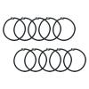 10Pcs Trampoline Elastic Rope Elastic Ties Aluminum Buckle Trampoline Accessories Bungee Cord for Tarp Canopy Exercise Fitness Trampoline, Black view 1