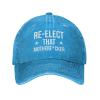 Funny Cap Re-Elect That Motherf*Cker Cap for Women Dad Hats Fashionable Caps Blue view 1