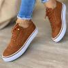 Ladmiple Sneakers For Women Running Shoes Wide Womens Low Top Lace Up Sneakers Casual Fashion Lightweight Breathable Low Cut Comfortable Flats Shoes Loafers for Walking view 3