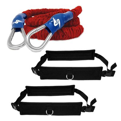 SPEEDSTER Leap Frog Athletic Speed Trainer-Train 2 Athletes at a time for Increased Speed, Jump and Agility- Includes 2 Padded Belts and Rocket Bungee