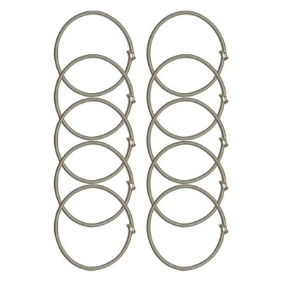 10 Pieces Trampoline Elastic Rope High Jump Bungee Cord Aluminum Buckle Heavy Duty Trampoline Accessories Bungee Rope for Fitness Trampoline, Gray