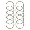 10 Pieces Trampoline Elastic Rope High Jump Bungee Cord Aluminum Buckle Heavy Duty Trampoline Accessories Bungee Rope for Fitness Trampoline, Gray view 1