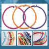 10 Pieces Trampoline Elastic Rope High Jump Bungee Cord Aluminum Buckle Heavy Duty Trampoline Accessories Bungee Rope for Fitness Trampoline, Gray view 4