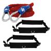 SPEEDSTER Dual Man Overspeed Trainer- Train 2 Athletes at one time for Both Speed and Overspeed- Includes Rocket Bungee Cord and Padded Belts view 1
