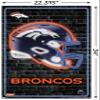Trends International NFL Denver Broncos - Neon Helmet 23 Wall Poster, 22.37" x 34.00", Poster & Mount Bundle view 3