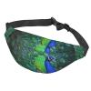 Beautiful Peacock Travel Running Large Crossbody Bag Men'S And Women'S Sports Waist Bag Crossbody Bag view 2