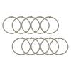 10Pcs Trampoline Elastic Rope Elastic Ties Aluminum Buckle Trampoline Accessories Bungee Cord for Tarp Canopy Exercise Fitness Trampoline, Gray view 1