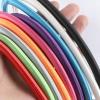 10Pcs Trampoline Elastic Rope Elastic Ties Aluminum Buckle Trampoline Accessories Bungee Cord for Tarp Canopy Exercise Fitness Trampoline, Gray view 2