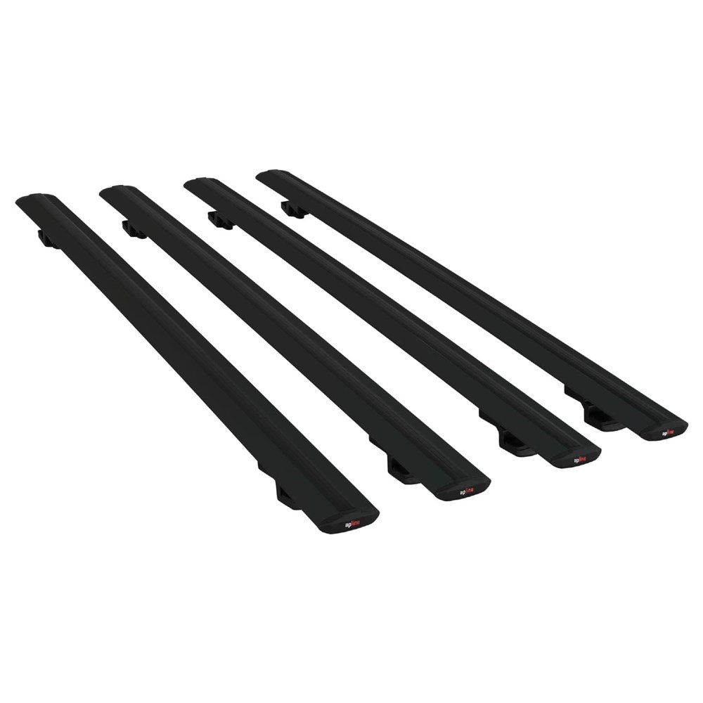 Compatible with Citroen Nemo 3 (225) 2007-2024 Basic Model Car Roof Rack Cross Bar Black Aluminium 4 Bars