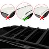 Compatible with Citroen Nemo 3 (225) 2007-2024 Basic Model Car Roof Rack Cross Bar Black Aluminium 4 Bars view 2