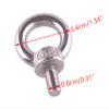 NinWelly jfqm 4pcs Or 8pcs M8 Thread Eye Bolt 304 Stainless Steel Fit for T and C Rhino Thule Yakima Pro Rola Roof Rack Silver (Color : 8pcs) view 2