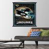 Trends International NFL Jacksonville Jaguars - Neon Helmet 23 Wall Poster, 22.37" x 34.00", Print and Black Hanger Bundle view 2