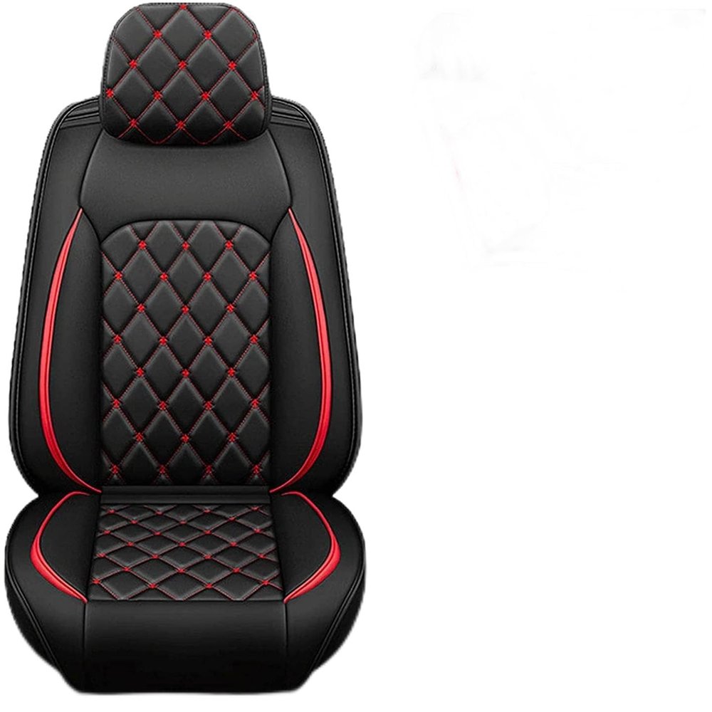 Car Seat Cover 5-Seats, for VW Volkswagen Golf 6 GTI Golf 7 Golf 7 GTI Golf Tdi Golf Sportsvan Pink, Front and Rear Leather Seat All Weather Use Breathable Wear Resistant Waterproof (Color : B)