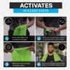 COLD FACTOR Cooling Towels for Sports, Cooling Neck Wraps  Cold Towel for Running, Workout & Outdoor Use, with UPF 50+-Soft, Machine Washable, Reusable Cooling Neck Towel, 13"x29.5" - 1 Pack (Lime) view 4