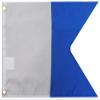 Alpha Diver Down Premium Quality Heavy Duty Fade Resistant 12x18 12"x18" Rough Tex 100D Car Boat Swallow Tail Flag Banner Grommets view 1