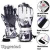ALTALIVA Waterproof Windproof Moisture-Wicking Quick-Drying Warm Touchscreen Snowboard Winter Ski Men & Women Gloves for Skiing Running Cycling Sports (Graffiti(Upgrated),M) view 3