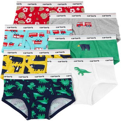 Carter's Boy`s 7 Pack Briefs (Multi, 8)