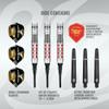 Shot! Darts Soft Tip, Michael Smith Believe (18g / 20g), 90% Tungsten Barrel, Front Weighted, Handcrafted Professional Dart Set & Flights Made in New Zealand, Plastic Tip for Electronic Dartboard view 4