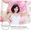 Beavorty Elegant Rhinestone Wedding Crown Headdress for Brides Lightweight Design Comfortable Fit for Weddings Parties and Photography view 2