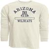 Arizona Wildcats NCAA Officially Licensed Long Sleeve T-Shirt Ivory Dyed Ringspun, Large view 1
