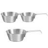 BESPORTBLE 3pcs Stainless Steel Camping Bowl with Foldable Handle Portable Multi-use Food Bowls for Outdoor Cooking Picnic and Travel Stainless Steel Easy to Clean Design view 1