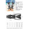 YIORYO Snorkel Fins, Professional Swimming Fins with Adjustable Buckles Open Heel, Diving Flippers for Men Women Youth Travel Size Short Fins for Snorkeling Diving Swimming (Size : S/M) view 2