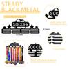 Goutoports Soccer Medal Display Hanger - Sport Award Ribbon Plaques Holder Rack for Wall Mount - Black Steel Metal Holder with 12 Hooks Hold Up 60 Medals Easy to Install view 2
