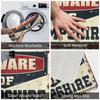 Farmhouse Bathroom Mats Beware of Hampshire Rug Outdoor Rug Doormat Spring Rug Outdoor (Size : 65X90CM) view 3