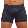 ACSUSS Men's See Through Shorts Mesh Stretchy Low Rise Short Pants Underwear Swim Trunk Dark Grey One Size view 1