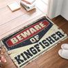 Farmhouse Bathroom Mats Beware of Kingfisher Rug Outdoor Rug Doormat Spring Rug Outdoor (Size : 50X80CM) view 1