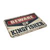 Farmhouse Bathroom Mats Beware of Kingfisher Rug Outdoor Rug Doormat Spring Rug Outdoor (Size : 50X80CM) view 2