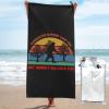 Sasquatch Bigfoot Saw Me But Nobody Believes Him Beach Towel Oversized, Microfiber Beach Towel with Pocket Sand Free Beach Blanket Super Lightweight Thin Towels 27.5"x55" view 1
