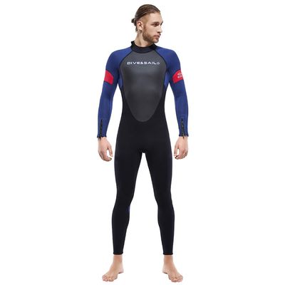 3Mm Ultra Stretch Neoprene Wetsuit for Men Women, One Piece Full Body Diving Suit Back Zip, Keep Warm UV Protection for Snorkeling, Scuba Diving Swimming, Surfing,Men,L