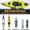 fenqing-y Aluminum J-Bar Rack Universal Kayak Roof Rack Canoe Boat Surf Ski Carrier Roof Top Mount for Vehicle, 4Pcs view 3