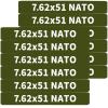 12 Pack Miaozhun 7.6251 NATO Magazine Marking Bands 7.62 NATO Magazine Ammo Caliber Identification Bands (Army Gren-White)