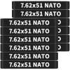 12 Pack Miaozhun 7.6251 NATO Magazine Marking Bands 7.62 NATO Magazine Ammo Caliber Identification Bands (Black-White) view 1