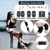 Adult Knee and Elbow Pads Set with Wrist Guards  Skateboarding Protective Gear for Adults, Adjustable Protective Pads for Roller Skating, BMX, Cycling (Black) view 2