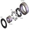 Bones Super Swiss 6 Skateboard, Longboard, and Roller Skate Bearings (8 Pack) Bundled with a Free SkateHouse Skateboard T-Handle Tool view 4